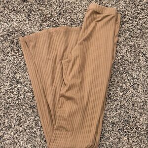 Ribbed Tan Pants
